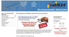 Desktop Screenshot of druckertankstelle-wue.de